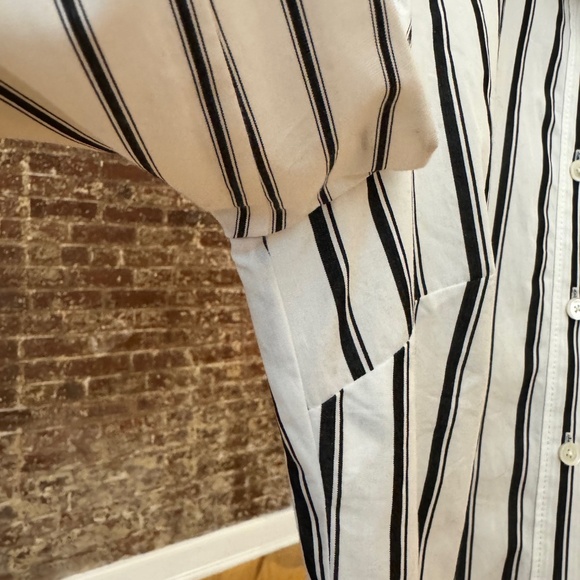 Derek Lam 10 Crosby Long-Sleeve Striped Cotton Shirt Dress - Picture 6 of 6